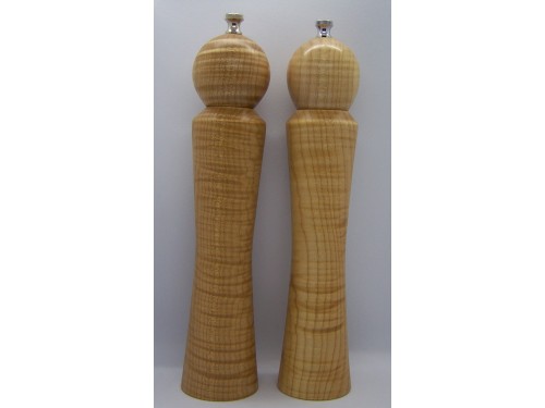 Curly maple peppermill saltmill 